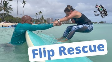 Flip Rescue: learn the technique that could save a life- tips from the SUP instructor training class