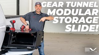 The Ultimate Rivian R1T Gear Tunnel Slide-Out Modular Storage Management Sled & Chest of Drawers