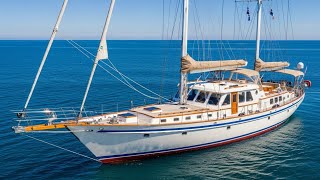 The RAREST British Motorsailer: Fisher 46 Full Tour & Review