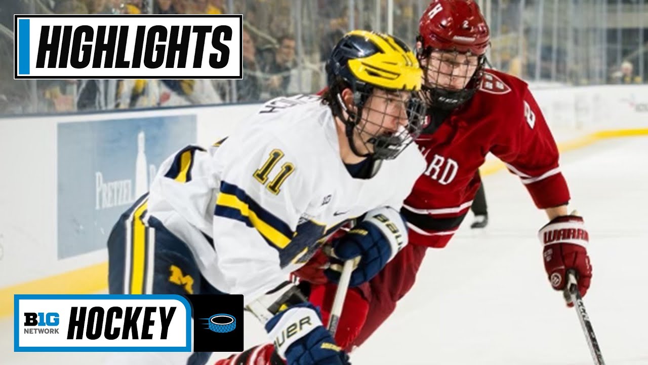 Harvard at Michigan | Highlights | Big Ten Men's Hockey | Nov. 25, 2022 ...