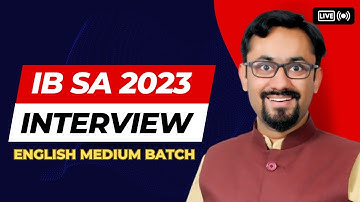 IB SA Interview | Intelligence Bureau Security Assistant Interview Batch By Sahil Mittal Sir