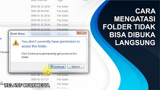 Cara Mengatasi You Don't Currently have permission to access this folder | Tutorial Komputer