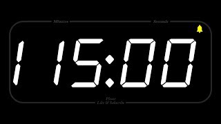 115 MINUTE - TIMER \& ALARM - 1080p - COUNTDOWN