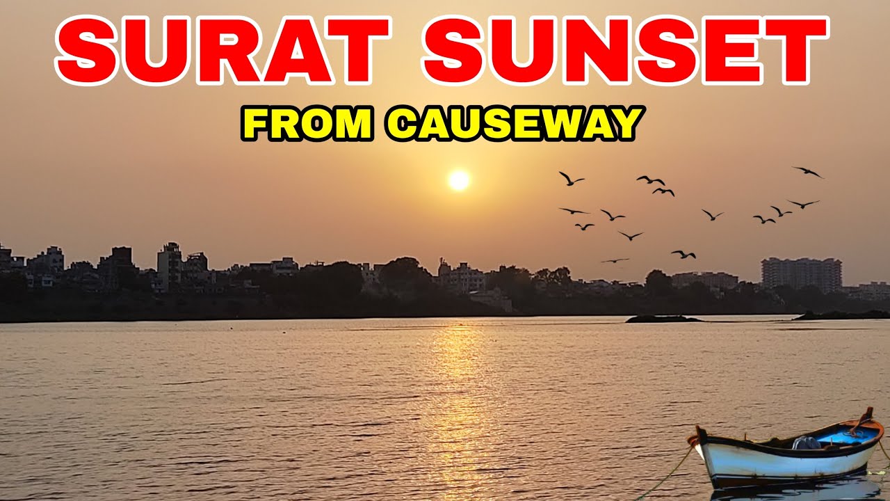 Surat Sunset Point | Causeway Surat |Surat Vlog - YouTube