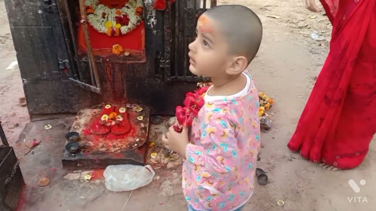 अयरा का दूसरा मुंडन विन्ध्वासिनी मंदिर  में कराया/vindhyachal mandir mirzapur, vindhyachal dhaam