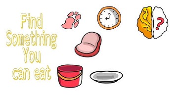 Brain Out Level 17- Find something you can eat? Walkthrough solution