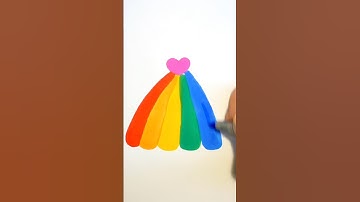 🔄Reverse play🔄 How To Draw a Cute Rainbow Girl