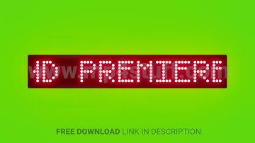 Grand Premiere Night Today Scrolling Red Dot Matrix LED Text Animation on Green Screen Seamless Loop