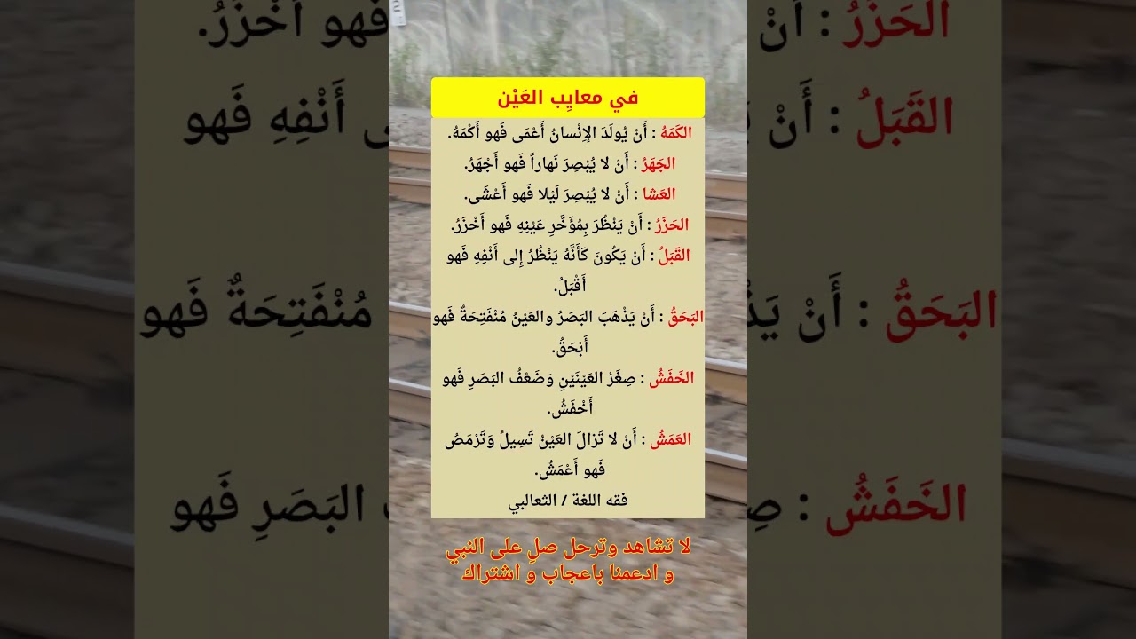 معايب العين عند العرب.. ألفاظٌ ستدهشك! 👁️ #اللغة_العربية #اكسبلور #معلومات #⃣ #ترند