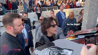 Timothée Chalamet Helps Fan at Wonka Premiere