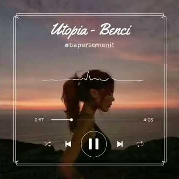 #COVER UTOPIA BENCI