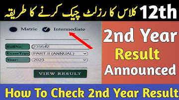 How To Check 12 Class Result 2023 Punjab Boards | How To Check 2nd Year Result 2023