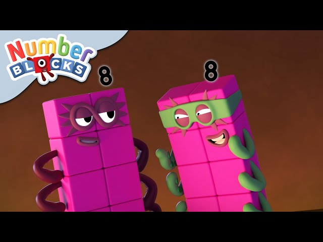 @Numberblocks  | A Tale of Two Octoblocks 🦸🦹 | Educational | Learn to Count class=