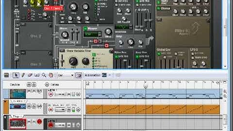 Propellerhead Reason 4.0 Thor Step Sequencer Automation