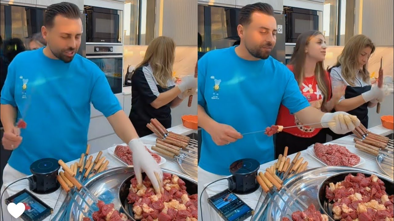 ريتشو ننوش🔥 ريتشو بلش يشوي لحم على فحم 🔥🔥👉