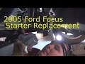 2005 Ford Focus Zx4 Starter