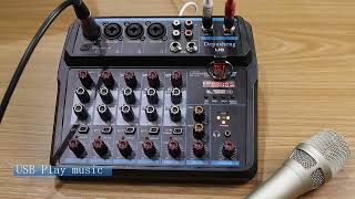 Depusheng U6 Portable 6-Channel Mini Mixer Review - YouTube