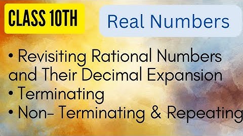 Revisiting Rational Numbers and Their Decimal Expansion•Theorem 1.5 NCERT•Class 10th•Exercise 1.4