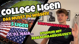 College Ligen in den USA | Das solltest Du wissen für dein Sportstipendium