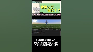 初心者がつまずく「変数」を分かりやすく解説！マイクラ×Pythonで学ぶプログラミング_4 #マイクラ ,#プログラミング ,#python ,#shorts