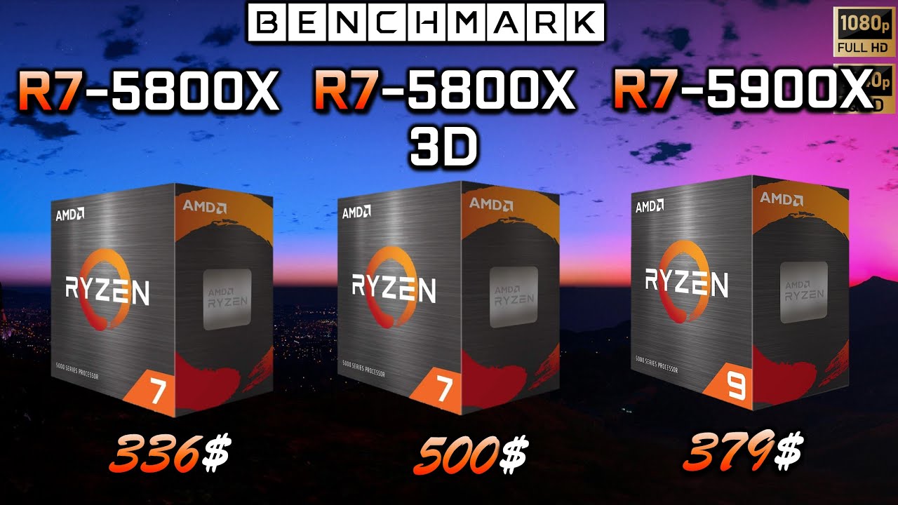 Ryzen 5800X vs 5800X3D vs 5900X // Benchmark // Test in 7 Games
