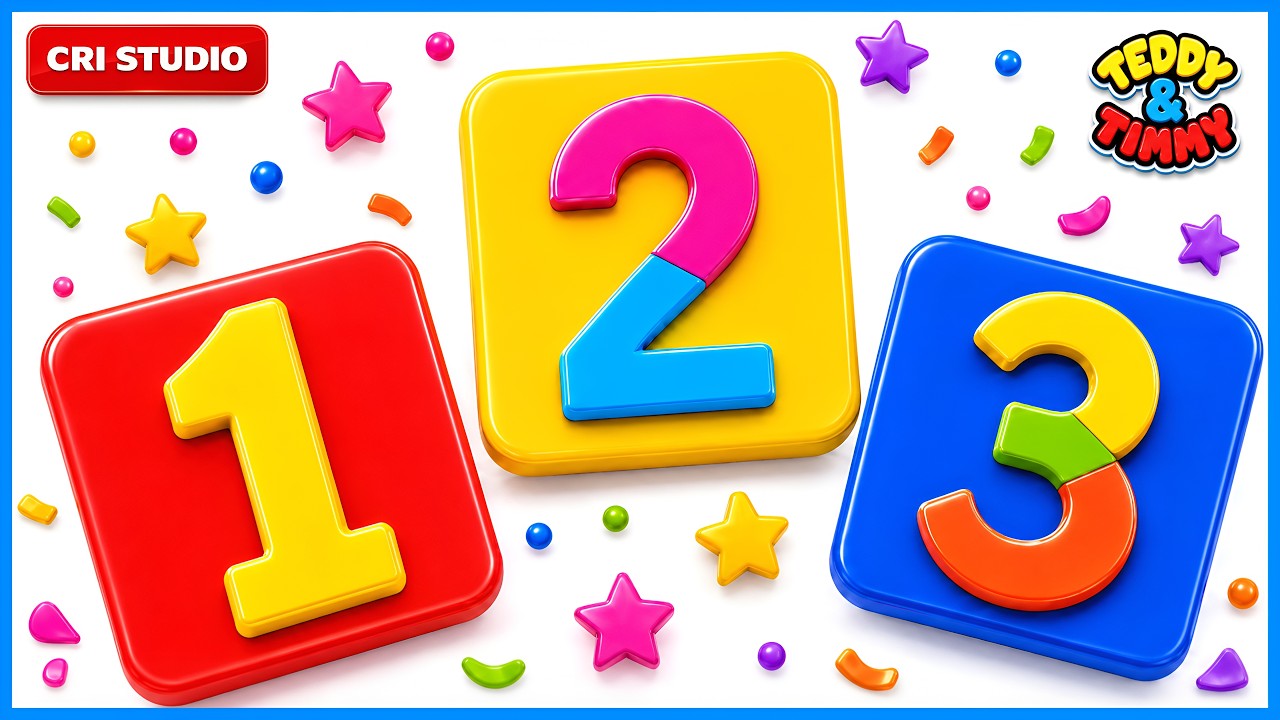 1 To 10 | Number Names | Counting Numbers | 12345 | 123 Song | Cartoon Video for Kids