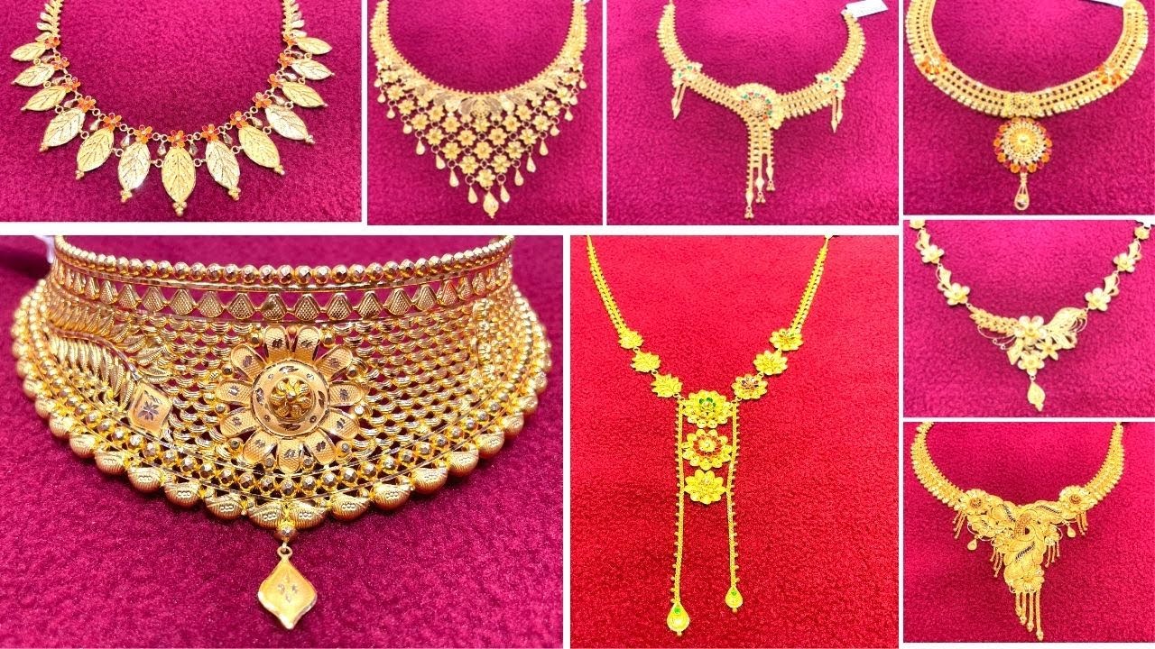 12 Latest Designs of Gold Necklace 2022 with Price & WeightHallmark