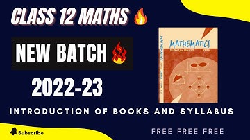 MATHS CLASS 12 NEW SYLLABUS 2022-23 🔥 BEST BOOK