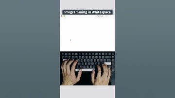 Programming in Whitespace #ASMR
