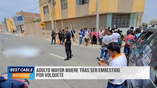 La Victoria | Adulto mayor muere tras ser embestido por volquete