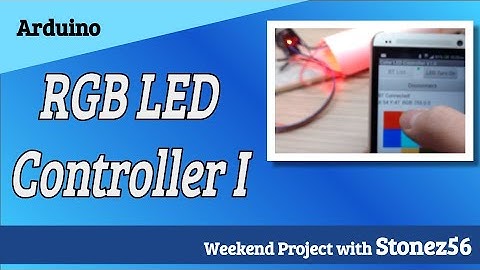 Arduino wirelessly control RGB LED with Android App