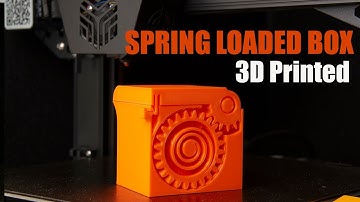 3D Printed SPRING LOADED BOX #shorts