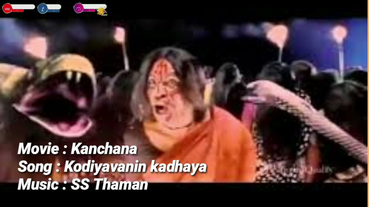Kodiavanin Kathaya Song  Kanchana Movie  Raghava Lawrence  Sarathkumar  Thaman Music