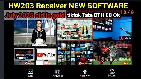 HW203 Receiver Software Reviews Letest Updates | Tiktok Tatasky ok | @ReceiverOptions 