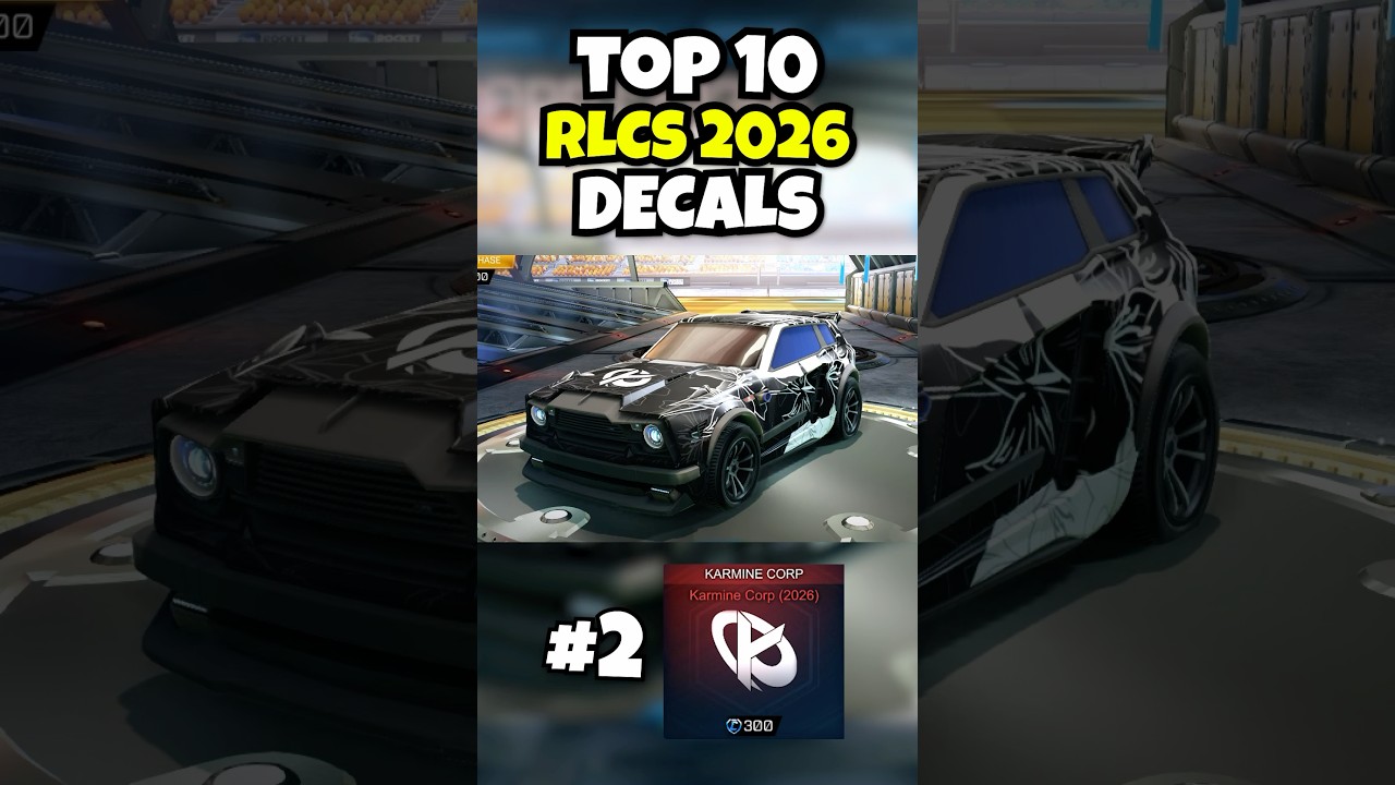 TOP 10 RLCS 2026 DECALS YouTube 