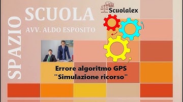 Errore algoritmo GPS. "Simulazione ricorso".