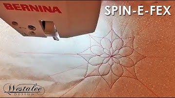 Quilting with Spin-e-Fex and Strand of Pearls Templates at Bernina University