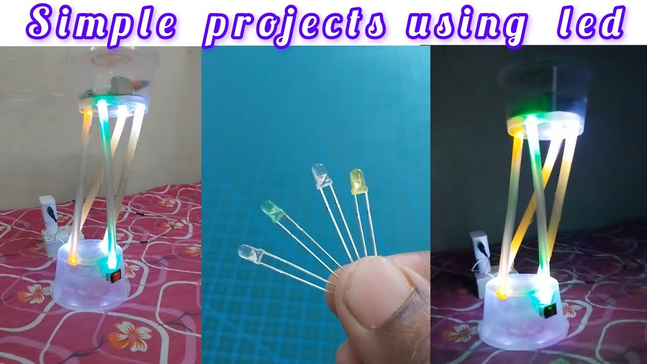 Some Simple ideas, projects using led and glue stick lamp science ...