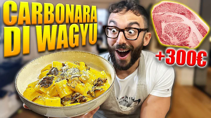 PREPARO UNA CARBONARA CON WAGYU DA 300!! Sar buona??