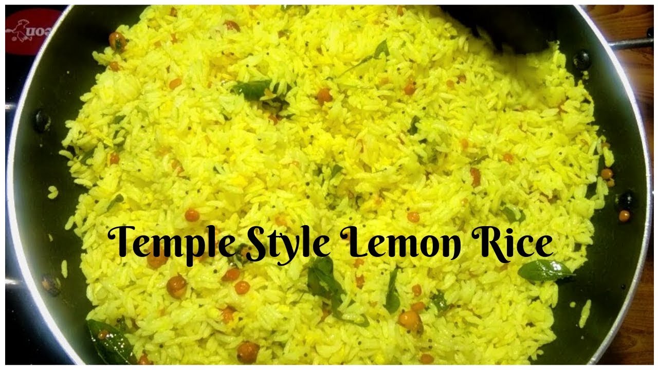Lemon rice Recipe in Tamil | How to make lemon rice in Tamil | Quick ...