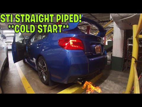 2020 Subaru STI Garage Cold Start **SUPER LOUD** - YouTube
