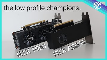 Low Profile GTX 1650 vs RTX A2000 - The Ultimate Comparison
