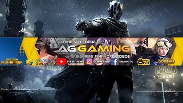 CARA BUAT BANNER/HEADER GAMING PUBG | HD | PICS ART | AG GAMING TUTORIAL
