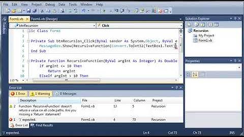 Visual Basic Tutorial   139   Recursion