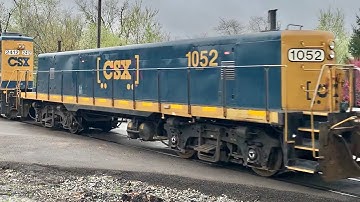 DPUs Everywhere!  Rare Slug W/6 Engines & Heritage DPU! Train With Middle, Rear & Front Engines CSX