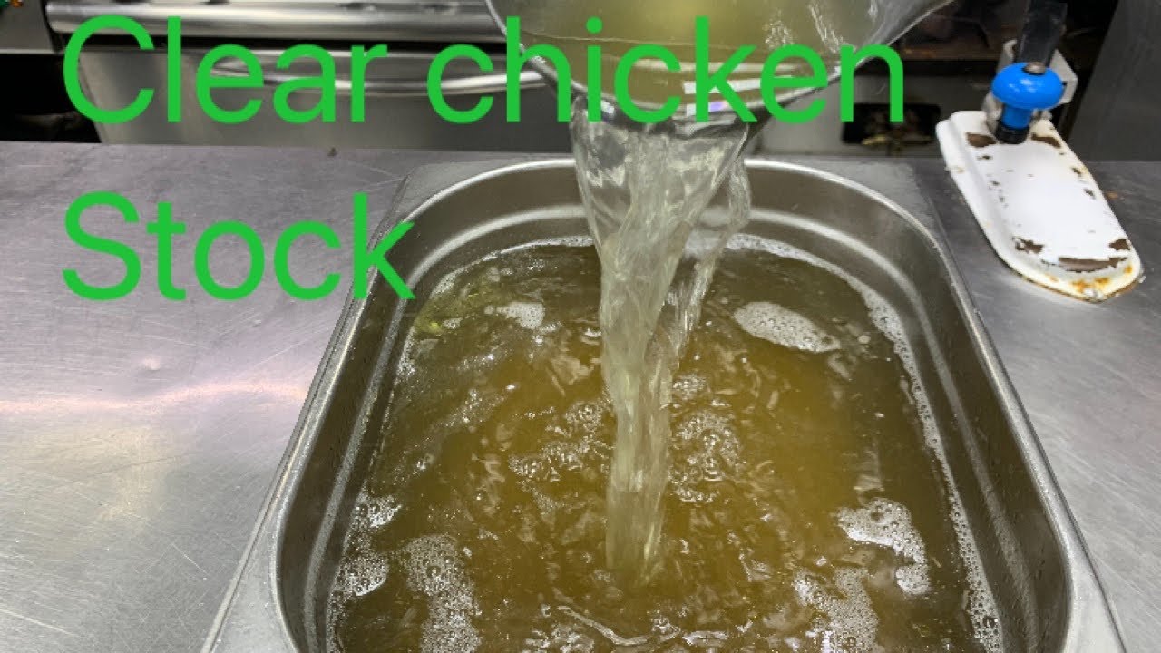 How to make clear chicken stock YouTube