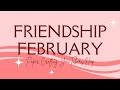 Scrapbook Layout process video Papercrafters YouTube Hop - Friendship February