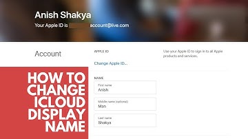 How To Change Apple ID Profile Name | Change iCloud Account Name