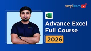 Advance Excel Full Course 2026 [FREE] | Advance Excel Tutorial | Advance Excel Course | Simplilearn