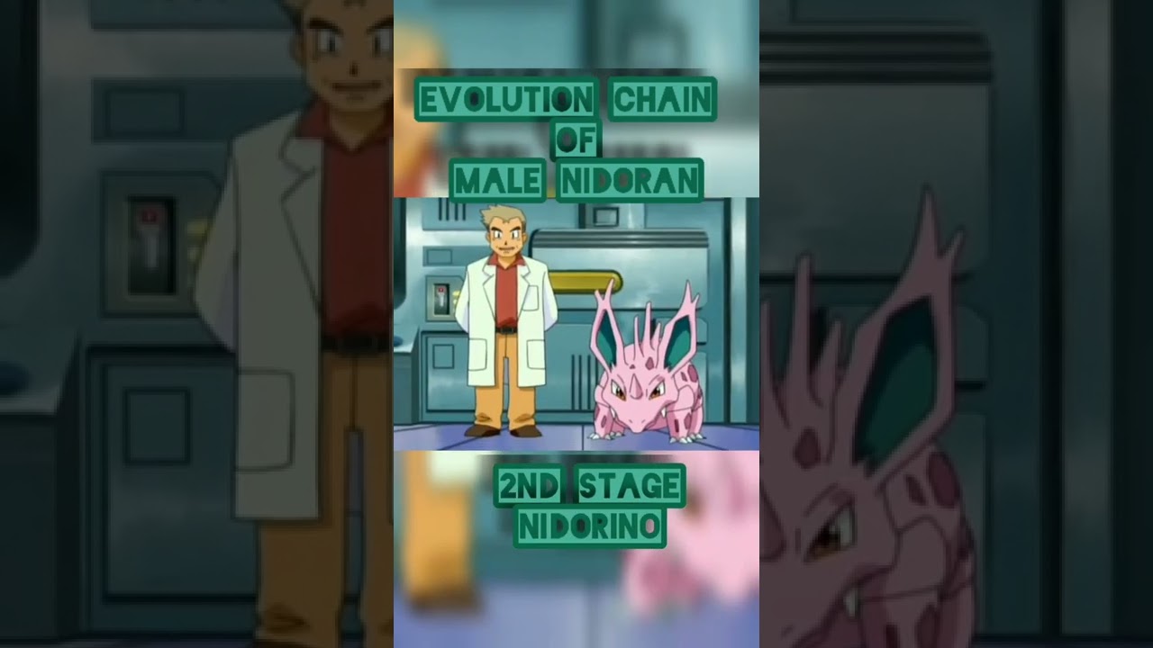 evolution chain of male nidoran 